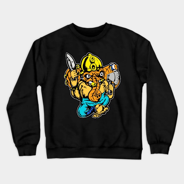 Metal Ganesh Crewneck Sweatshirt by silentrob668